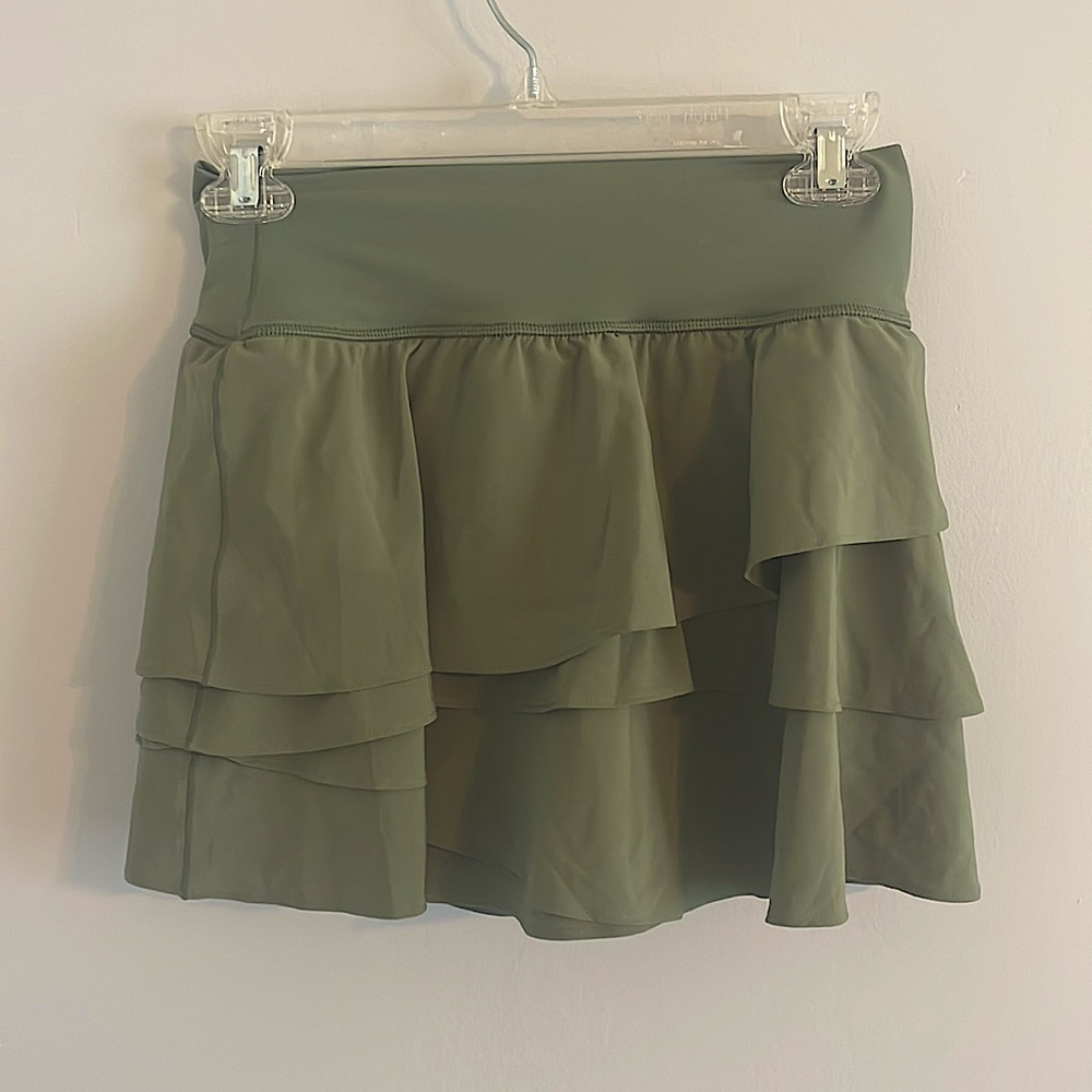 Aerie Olive Green Tennis Skirt
